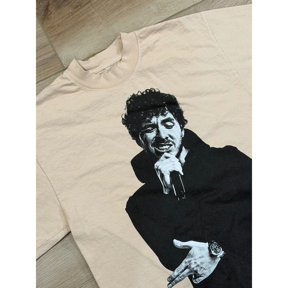 Jack Harlow Come Home The Kids Miss You Tour T Shirt Beige Size Small